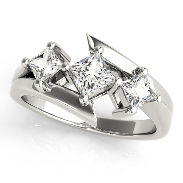 ENGAGEMENT RINGS 3 STONE PRINCESS