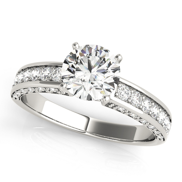 ENGAGEMENT RINGS SINGLE ROW PRONG