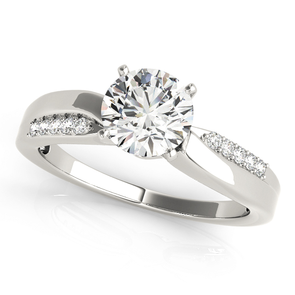 Bypass Prong Set Engagement Ring