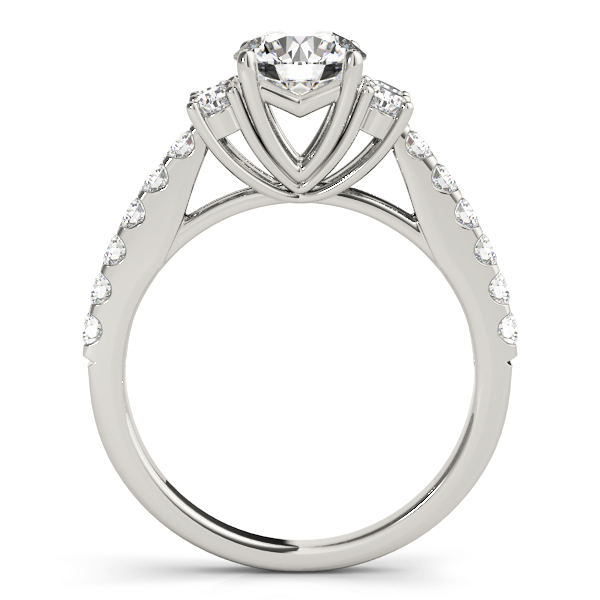 The Lucia Cluster Engagement Ring, side view