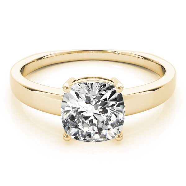 The Vienna Solitaire Engagement Ring, set view