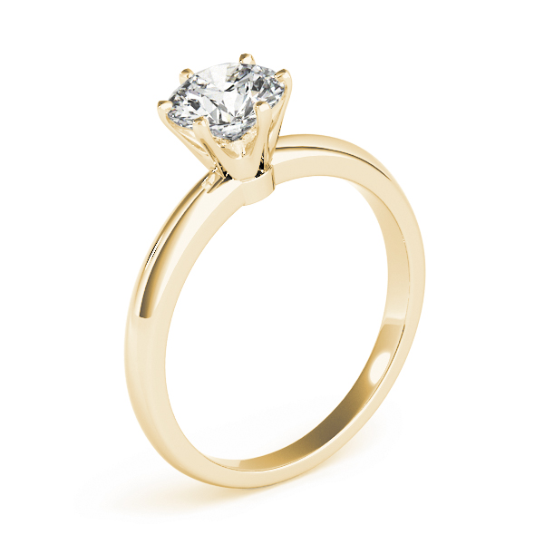 The Astrid Solitaire Engagement Ring, upright view
