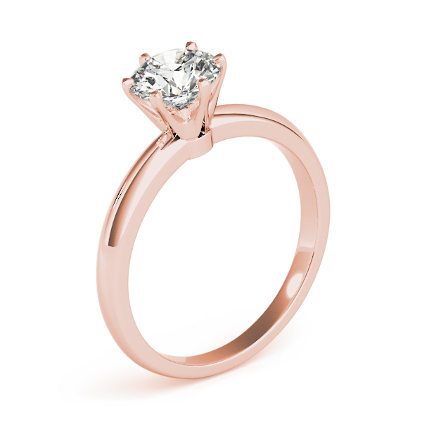 The Astrid Solitaire Engagement Ring, upright view