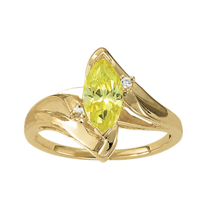 Bypass Marquise Shaped Color Rings