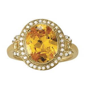 Oval Shaped Color Rings