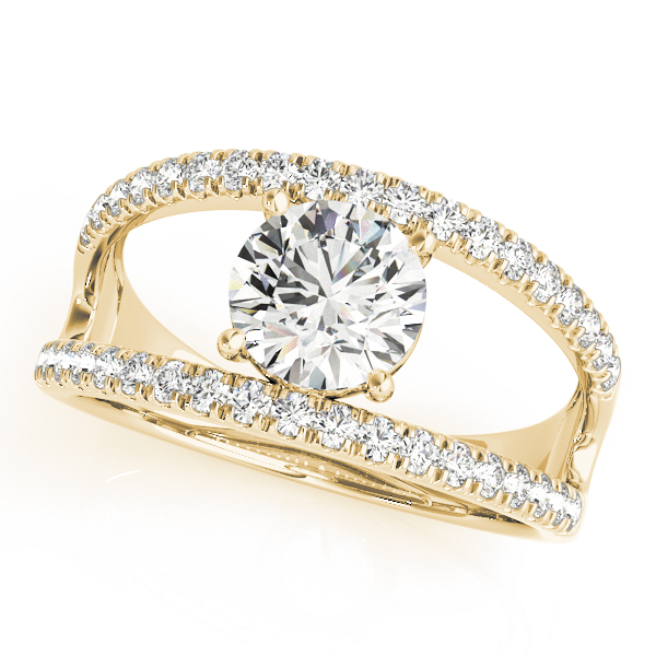 The Juno Multi-Row Engagement Ring, front view