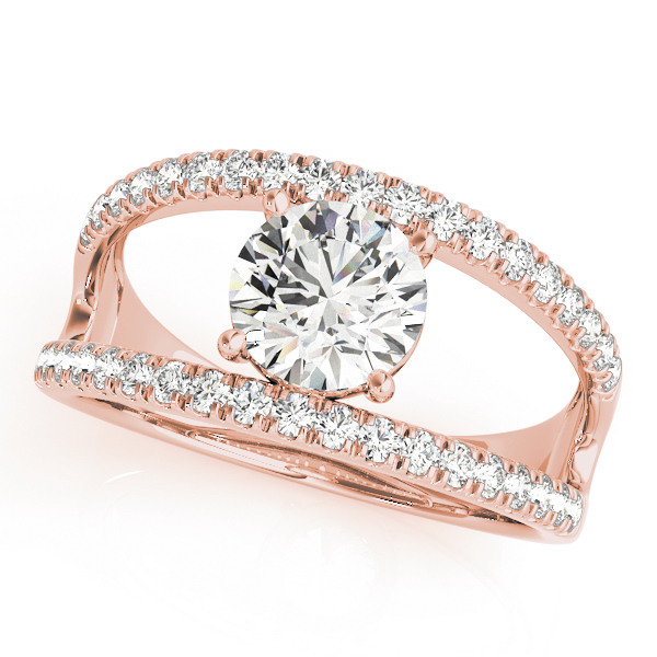 Multirow Split Prong Engagement Rings