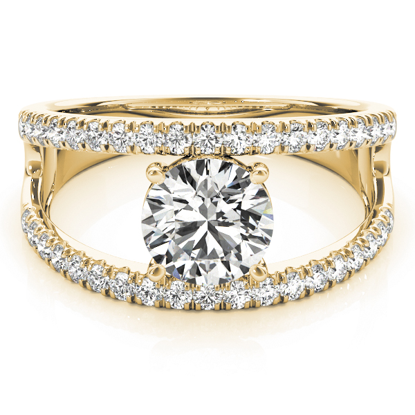 The Juno Multi-Row Engagement Ring, set view