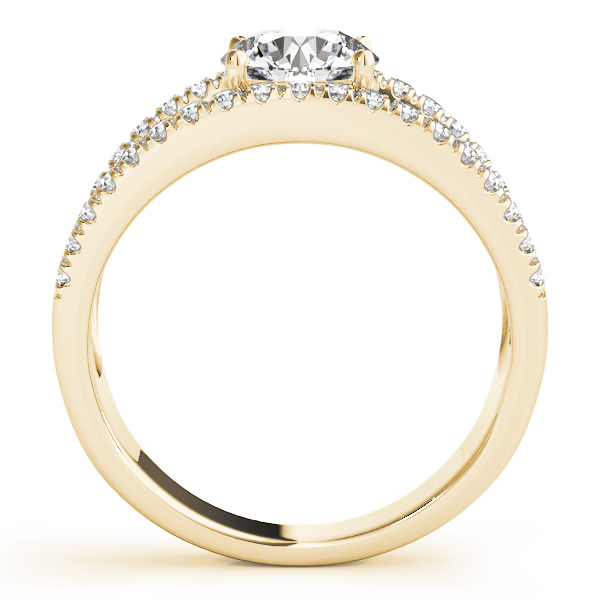 The Juno Multi-Row Engagement Ring, side view