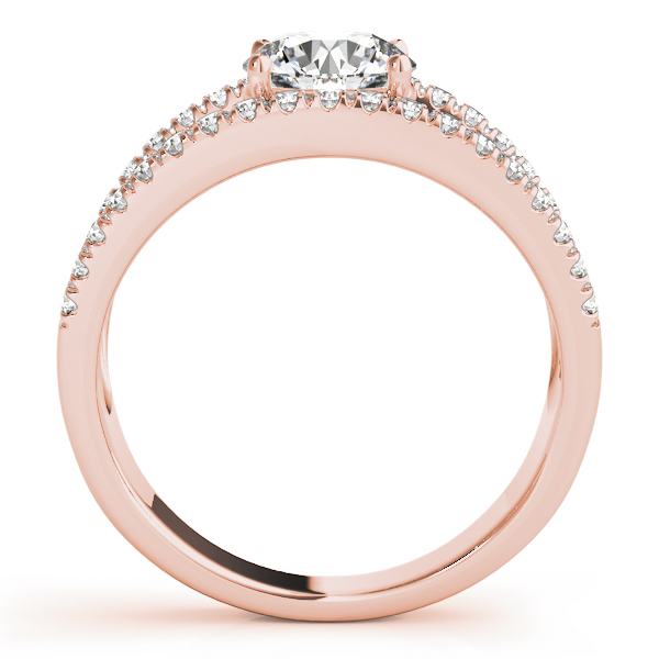 The Juno Multi-Row Engagement Ring, side view