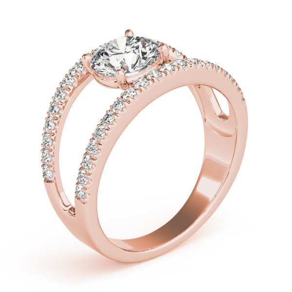 The Juno Multi-Row Engagement Ring, upright view