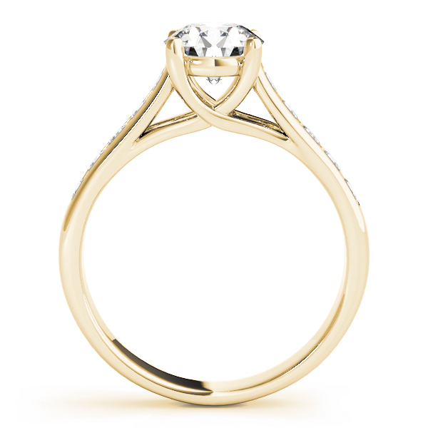 The Eleanor Trellis Engagement Ring, side view