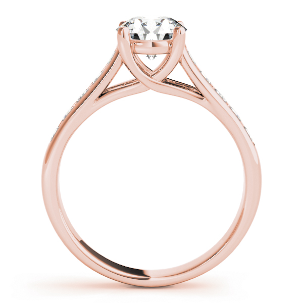 The Eleanor Trellis Engagement Ring, side view