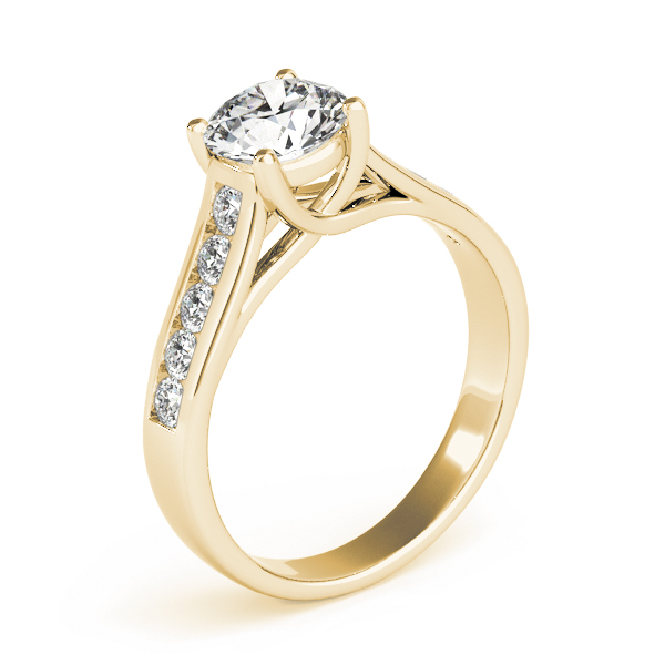 The Eleanor Trellis Engagement Ring, upright view