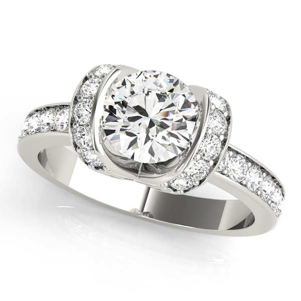 ENGAGEMENT RINGS SINGLE ROW PRONG