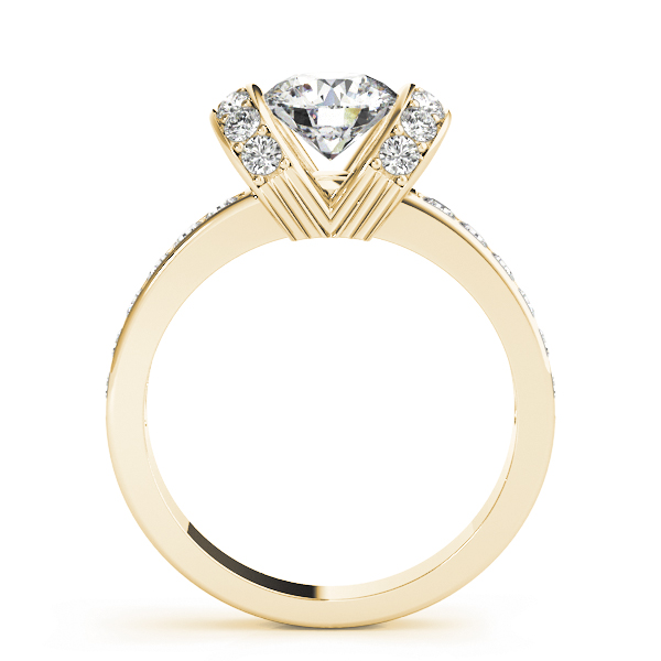 The Mirabel Single-Row Engagement Ring, side view