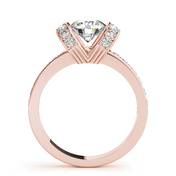 The Mirabel Single-Row Engagement Ring, side view