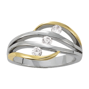 Multirow Split Shank Wedding Ring