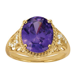 Oval Shape Color Ring