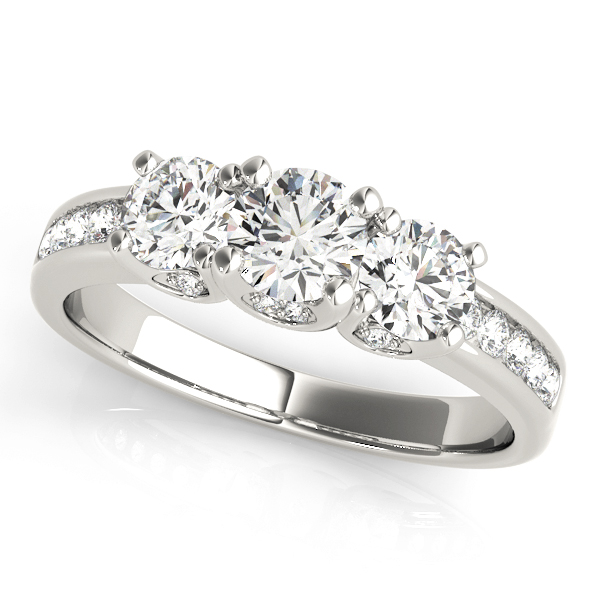 3-Stone Channel Set Engagement Ring