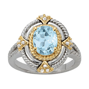 Braided Oval Color Ring