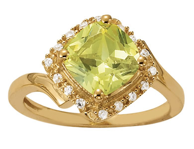 Princess Cut Color Ring