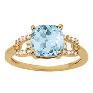 Princess Cut Color Ring
