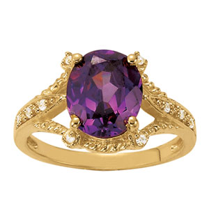 Oval Shaped Color Rings