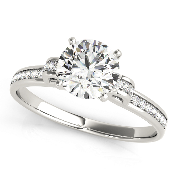 ENGAGEMENT RINGS SINGLE ROW PRONG
