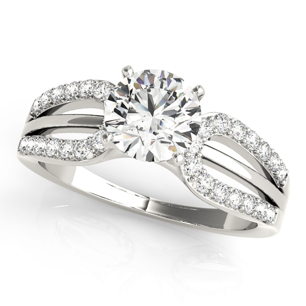 Multirow Split Shank Engagement Ring