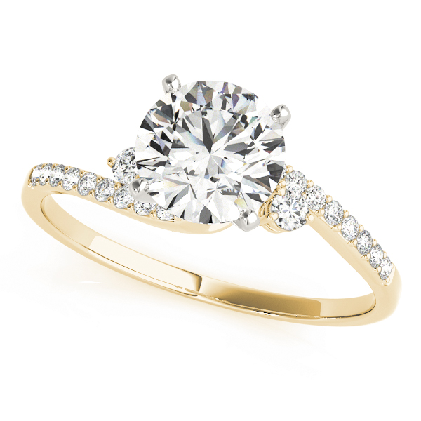 Bypass Single Row Engagement Ring