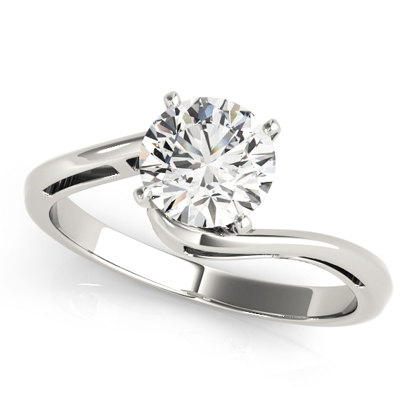 Bypass Solitaire Engagement Ring