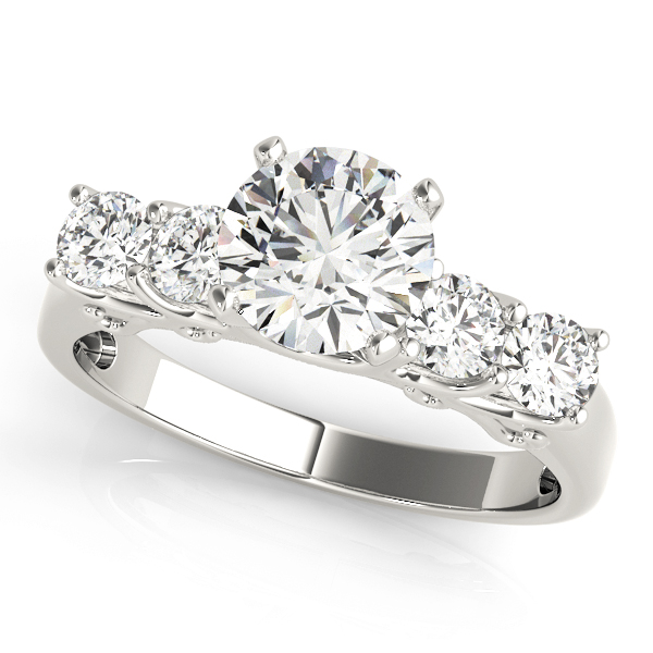 ENGAGEMENT RINGS SINGLE ROW PRONG