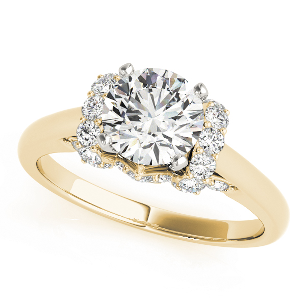 Solitaire Plus Round Engagement Ring
