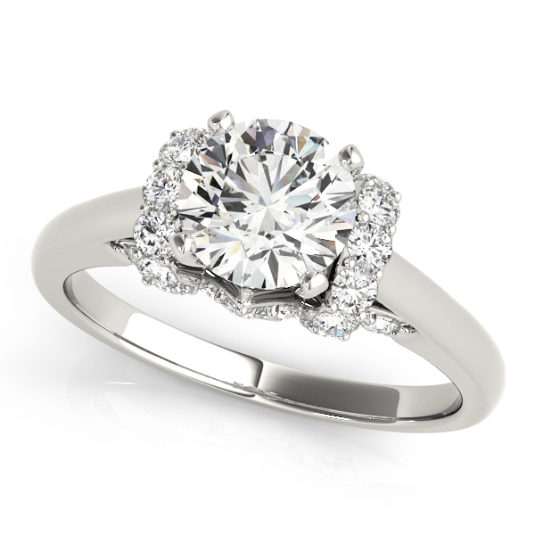 Solitaire Plus Round Engagement Ring