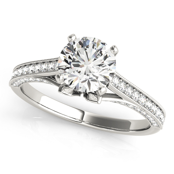 ENGAGEMENT RINGS SINGLE ROW PRONG