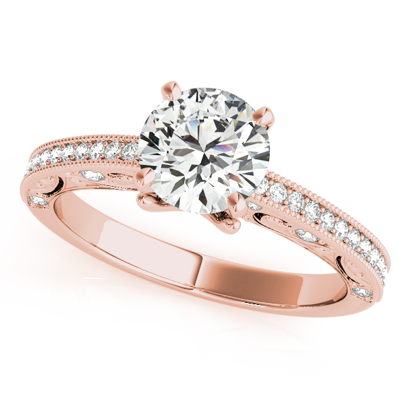 Antique Milgrain Engagement Ring