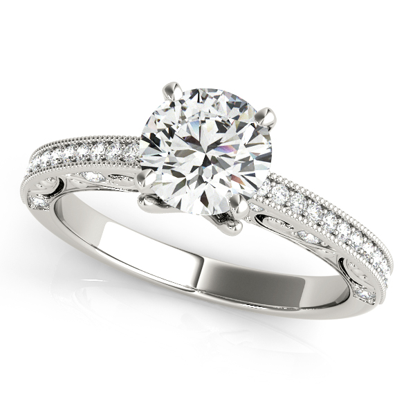 Antique Milgrain Engagement Ring