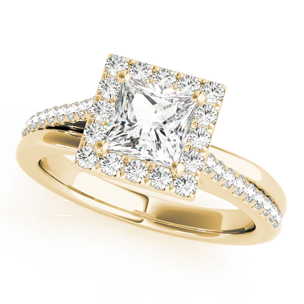 The Esther Halo Engagement Ring, front view