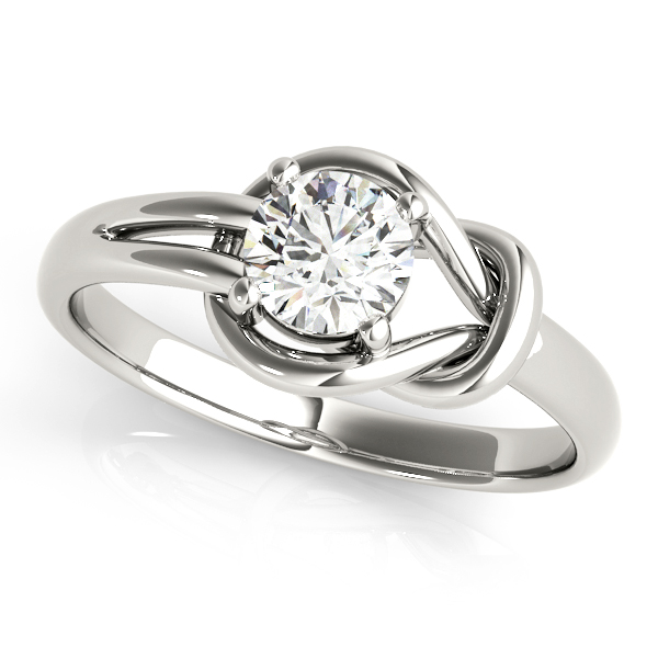 Single Loop Love Knot Engagement Ring