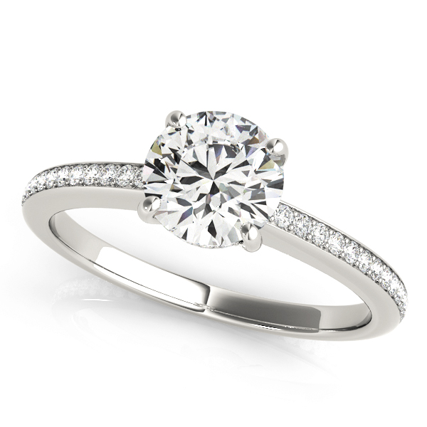ENGAGEMENT RINGS SINGLE ROW PRONG