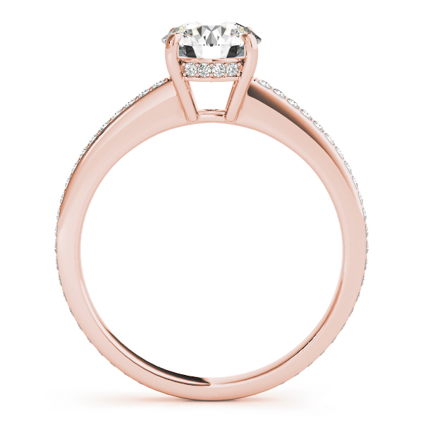 The Tabitha Hidden Halo Engagement Ring, side view