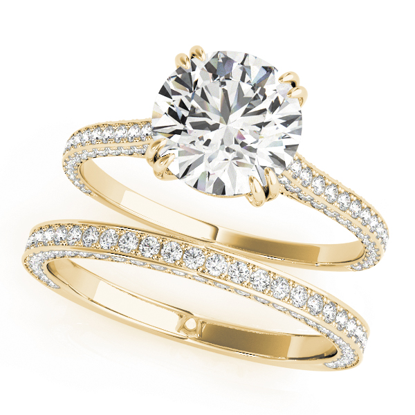 The Cassandra Cathedral Engagement Ring, set view