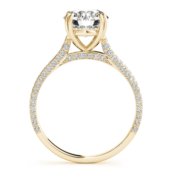 The Cassandra Cathedral Engagement Ring, side view