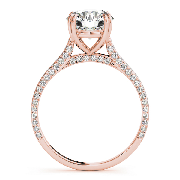 The Cassandra Cathedral Engagement Ring, side view