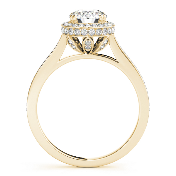 The India Halo Engagement Ring, side view