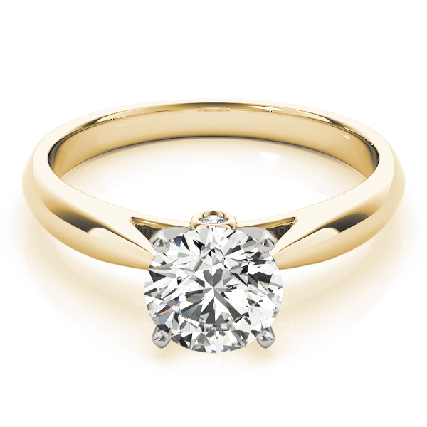 The Cassandra Solitaire Engagement Ring, set view