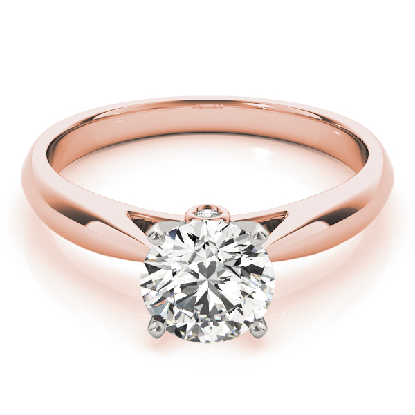 The Cassandra Solitaire Engagement Ring, set view