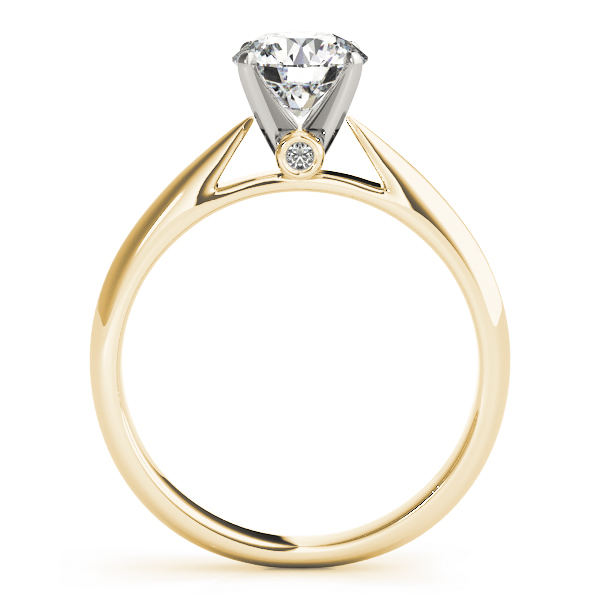 The Cassandra Solitaire Engagement Ring, side view