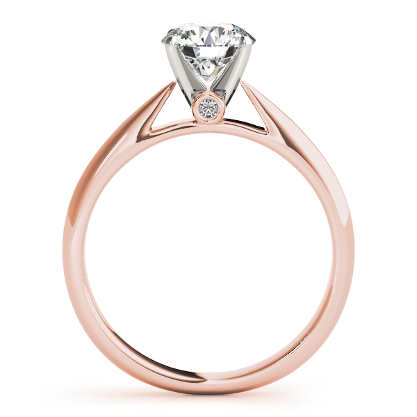 The Cassandra Solitaire Engagement Ring, side view